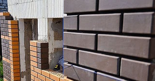 Фасады домов из кирпича в Котласе: качественная кладка от 1140 рублей